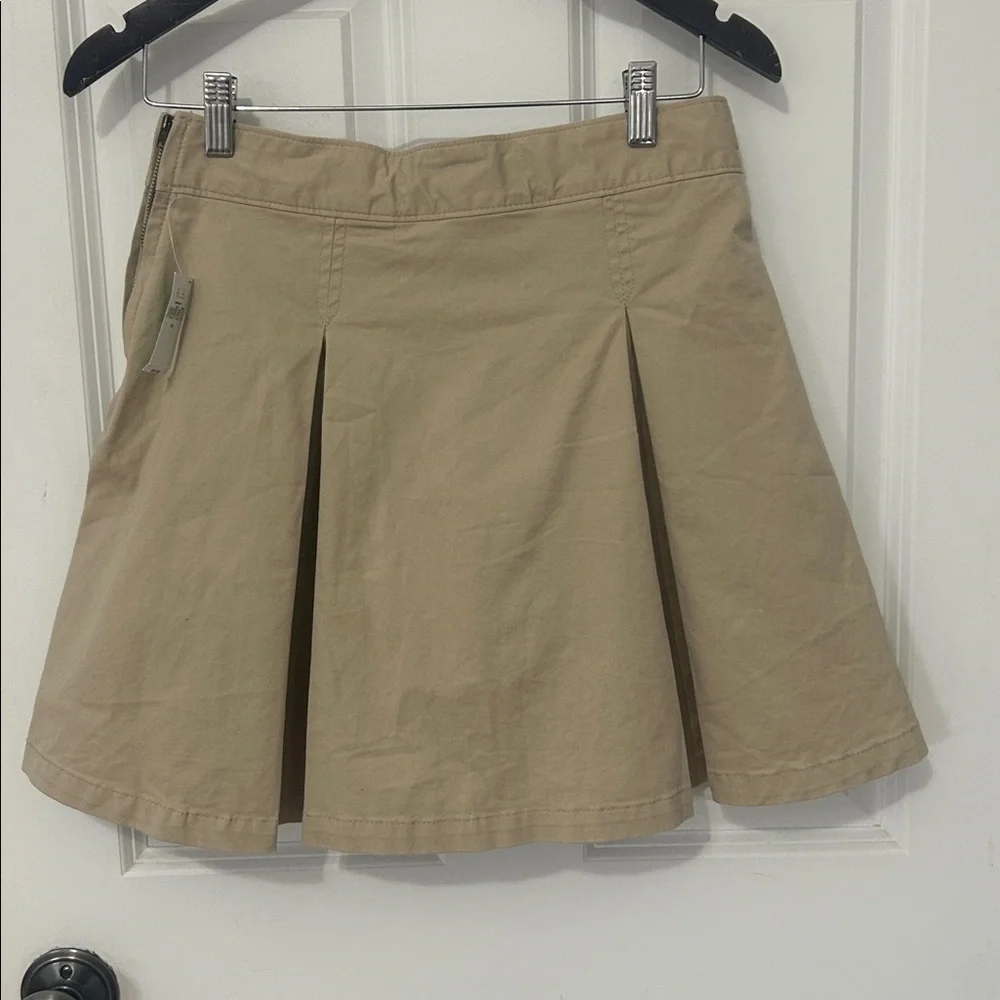 GAP Kids Uniform Pleated Skort Khaki Size 16- Beige mini skort school uniform